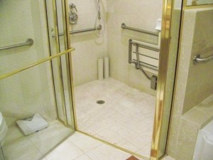 No lip entry to shower